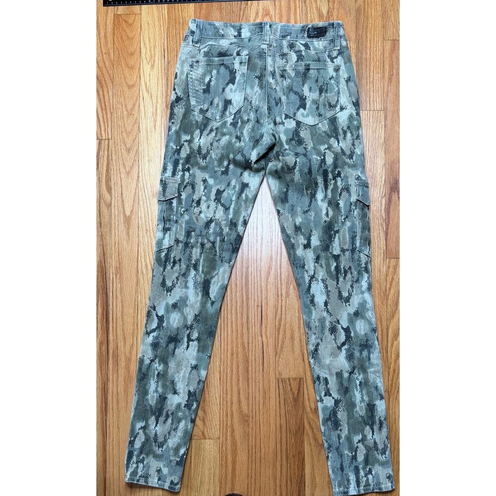 PAIGE Denim Snakeskin Camo Cargo Skinny Pants 27 - Picture 9 of 12